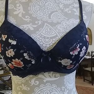 3 Laura Ashley 36b bras navy floral and pink